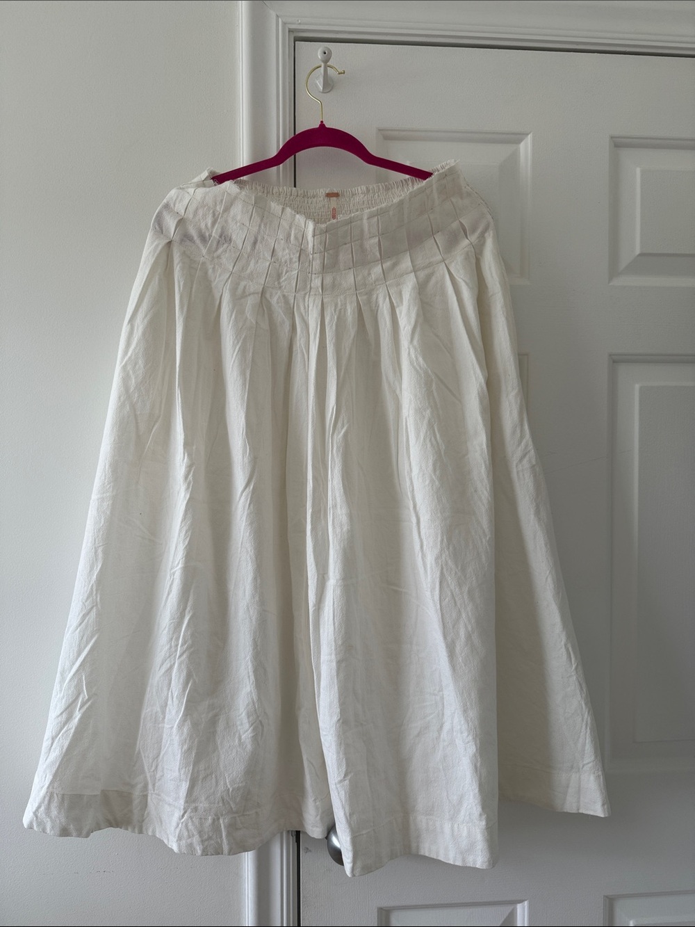Free People White Two-Piece Skirt and Crop Top Set - Picture 5 of 7